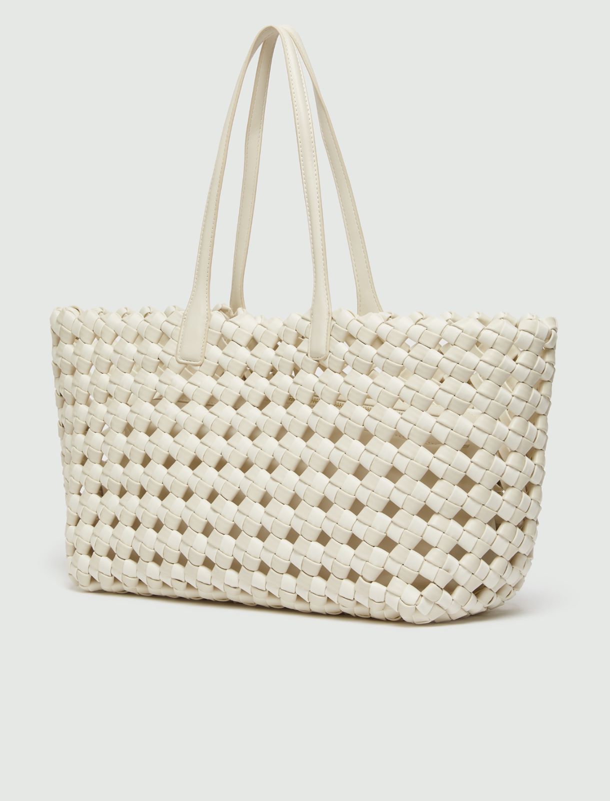 Grand cabas tressé - BLANC - Marella - 2