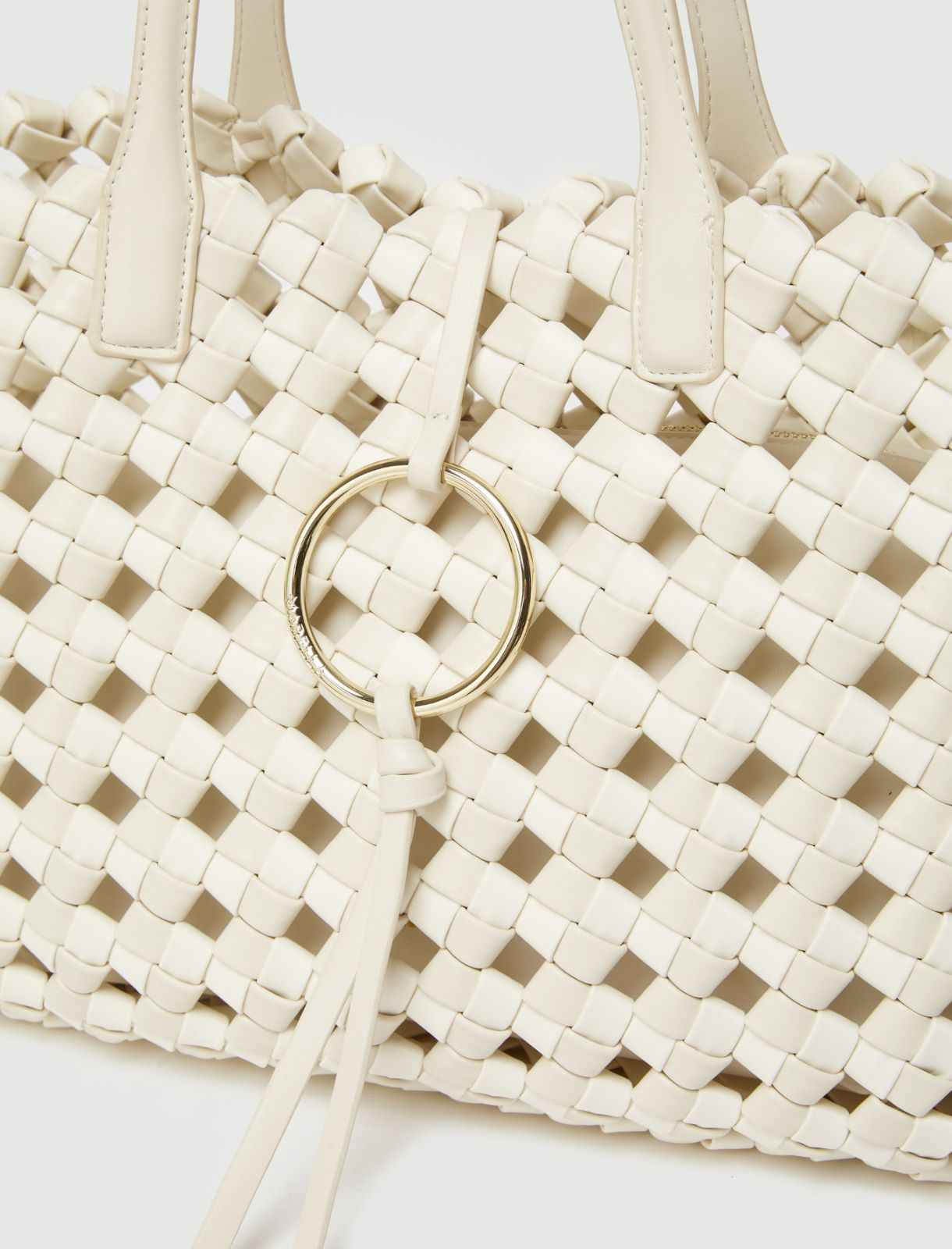 Grand cabas tressé - BLANC - Marella - 3