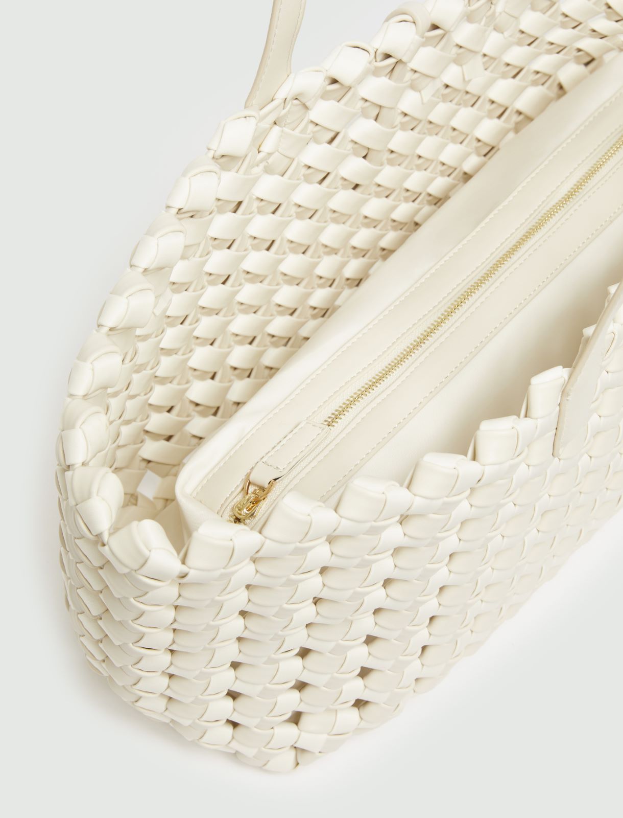 Grand cabas tressé - BLANC - Marella - 5