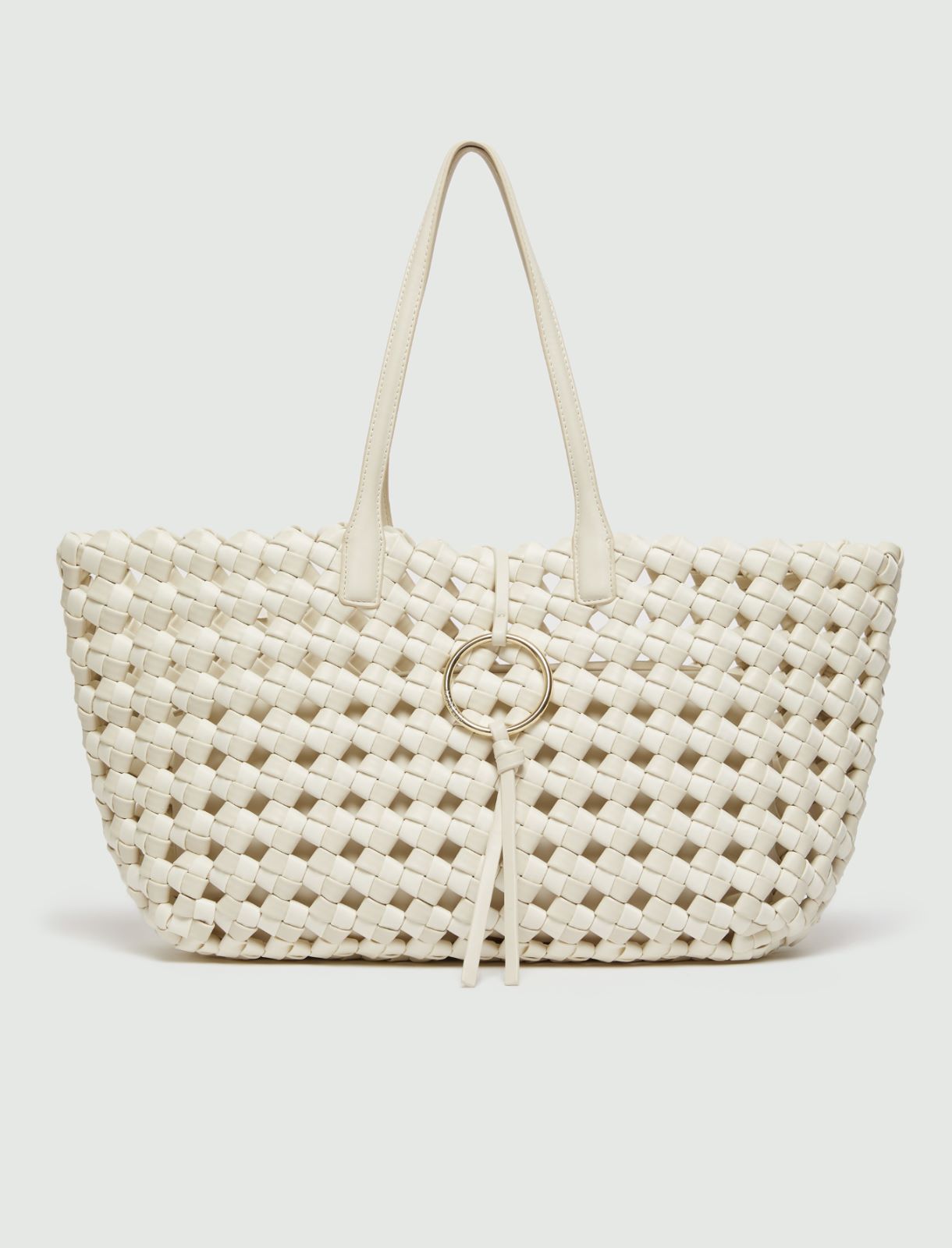 Grand cabas tressé - BLANC - Marella