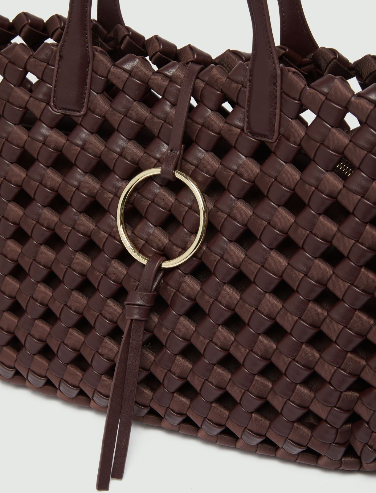Grand cabas tressé - CHOCOLAT - Marella - 3
