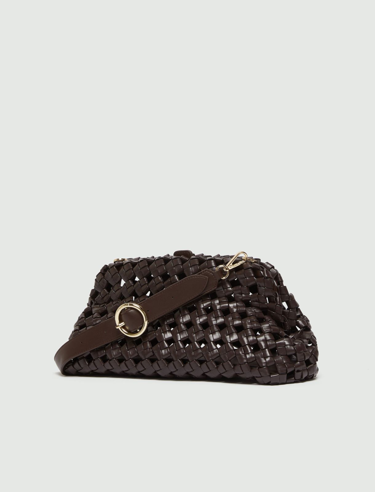 Unstructured clutch - DARK BROWN - Marella - 2