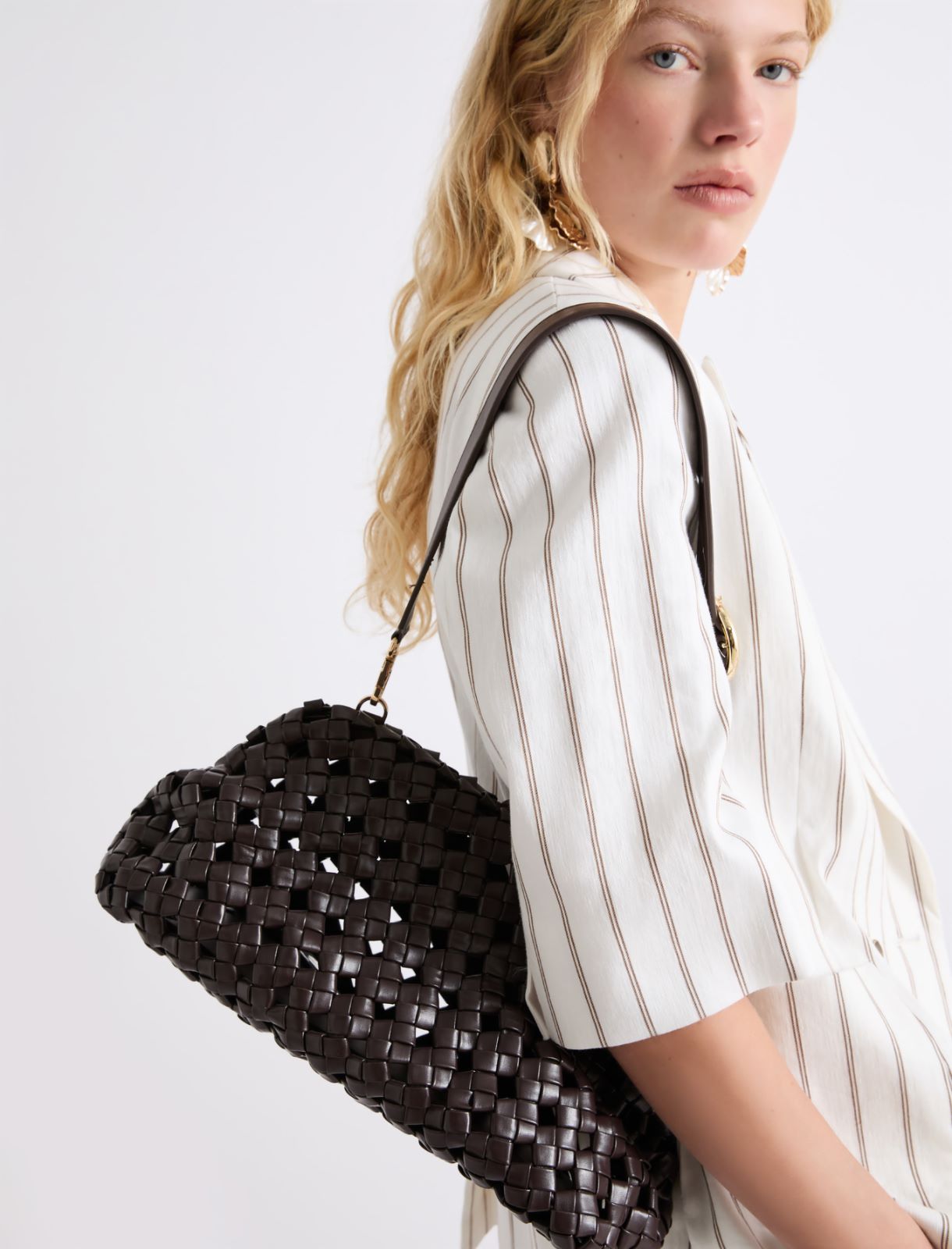 Unstructured clutch - DARK BROWN - Marella - 4