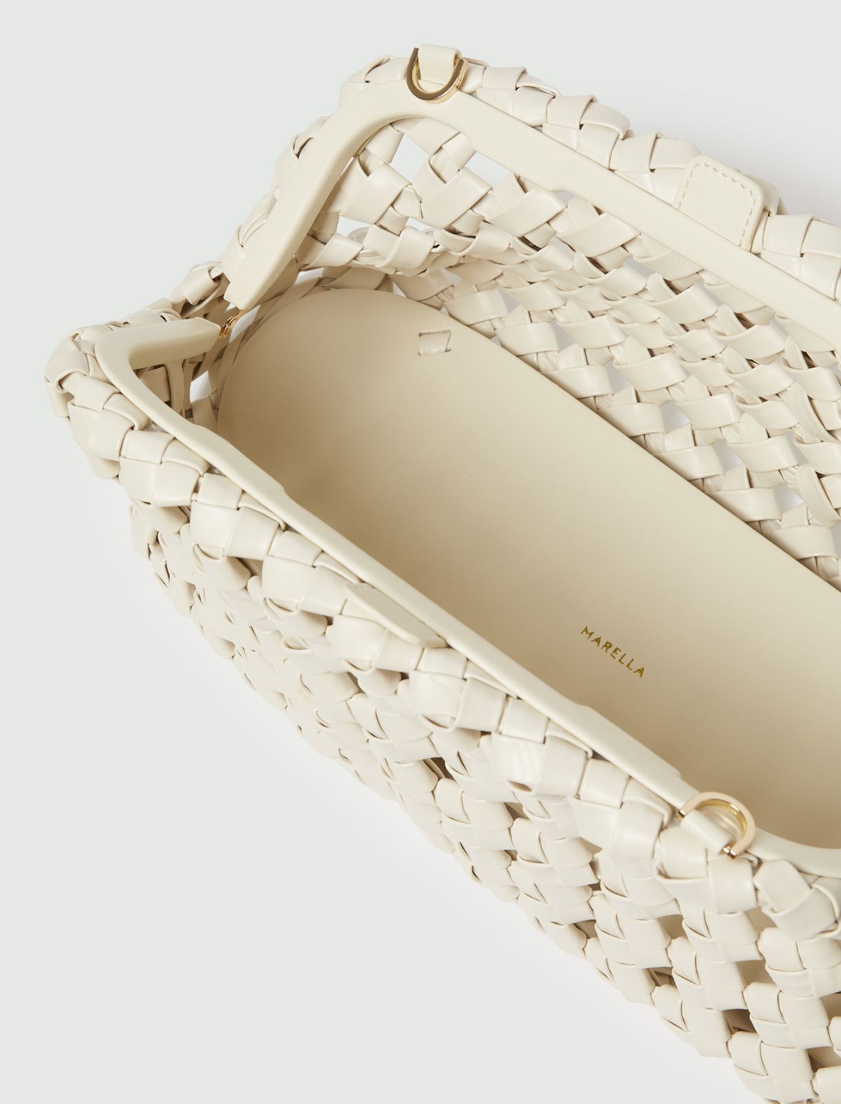 Unstructured clutch - WHITE - Marella - 5
