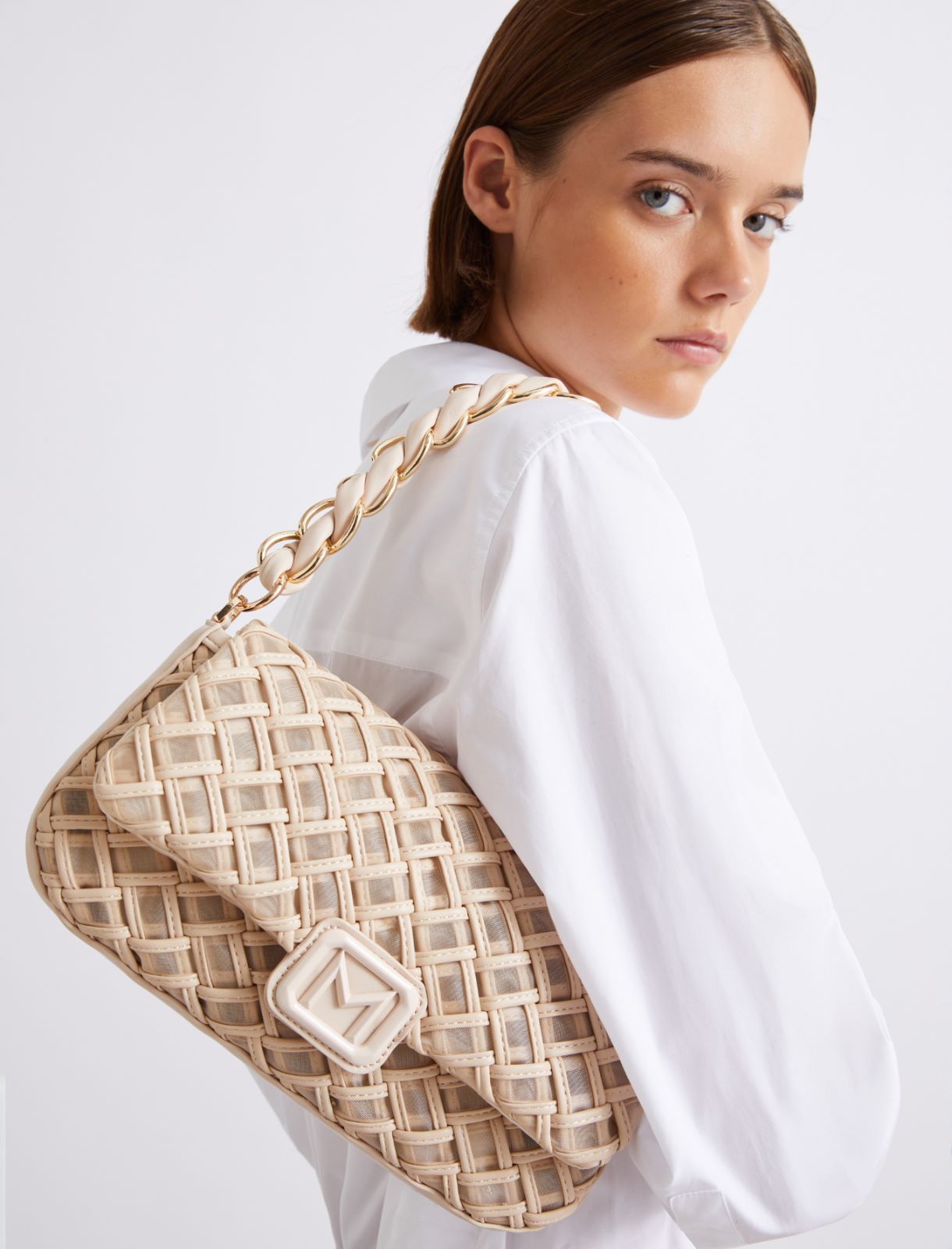 Medium woven Le Muse bag - NUDO - Marella - 4