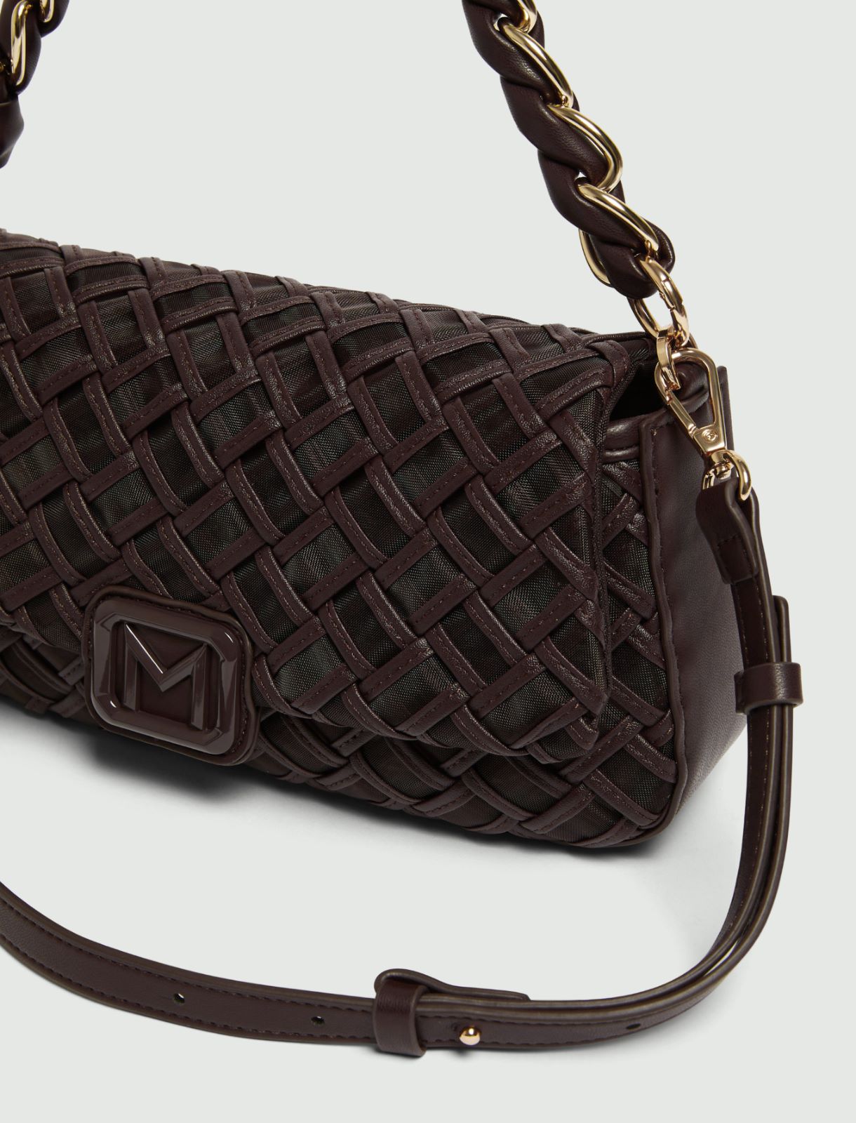 Borsa Le Muse medium con intreccio - TESTA DI MORO - Marella - 3