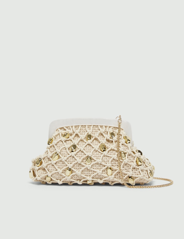 Woven raffia clutch - Marella