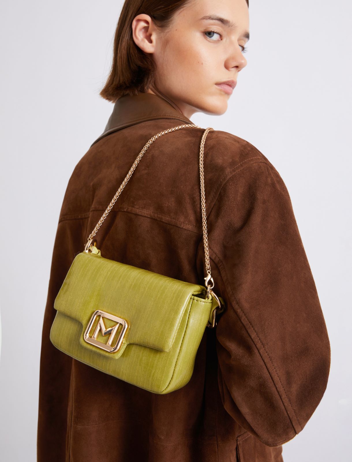 Petit sac Le Muse imprimé reptile - PISTACHE - Marella - 4