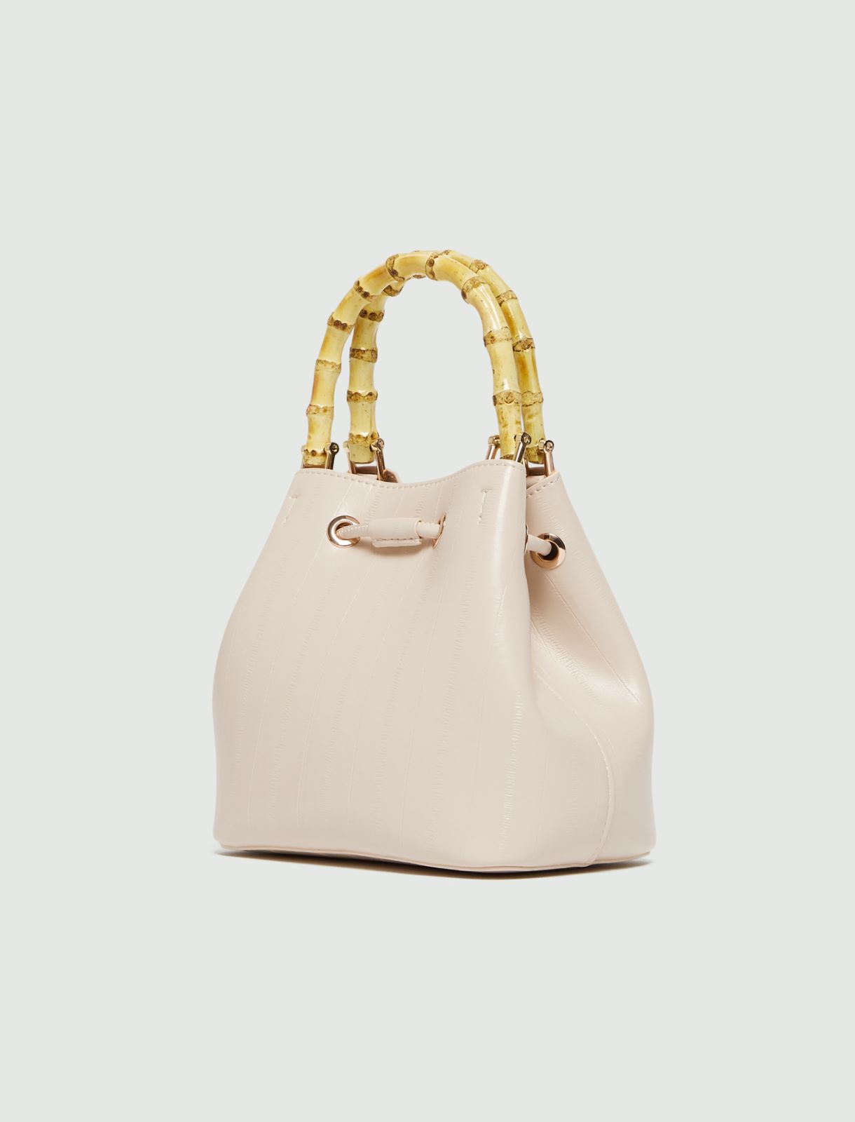 Reptile-print bucket bag - IVOIRE - Marella - 2