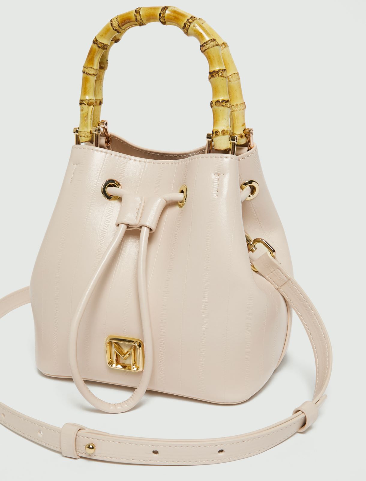 Reptile-print bucket bag - IVOIRE - Marella - 3