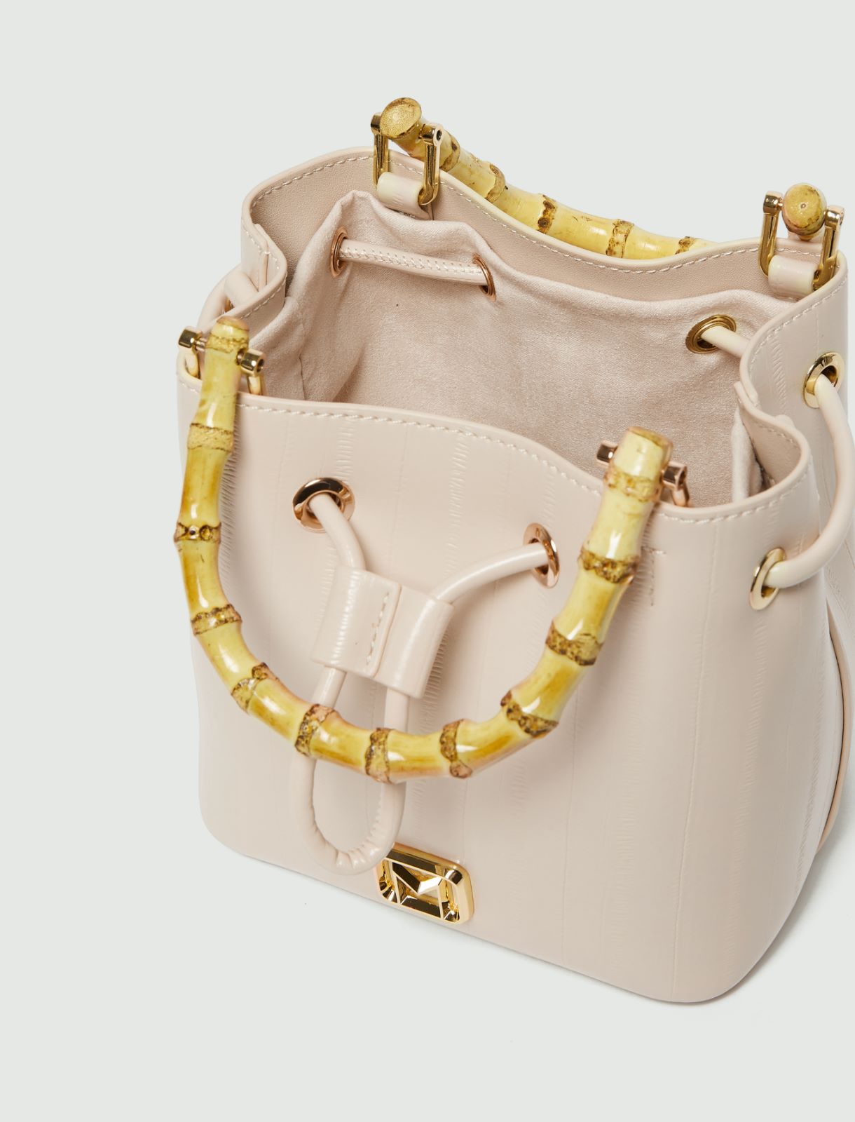 Reptile-print bucket bag - IVOIRE - Marella - 5