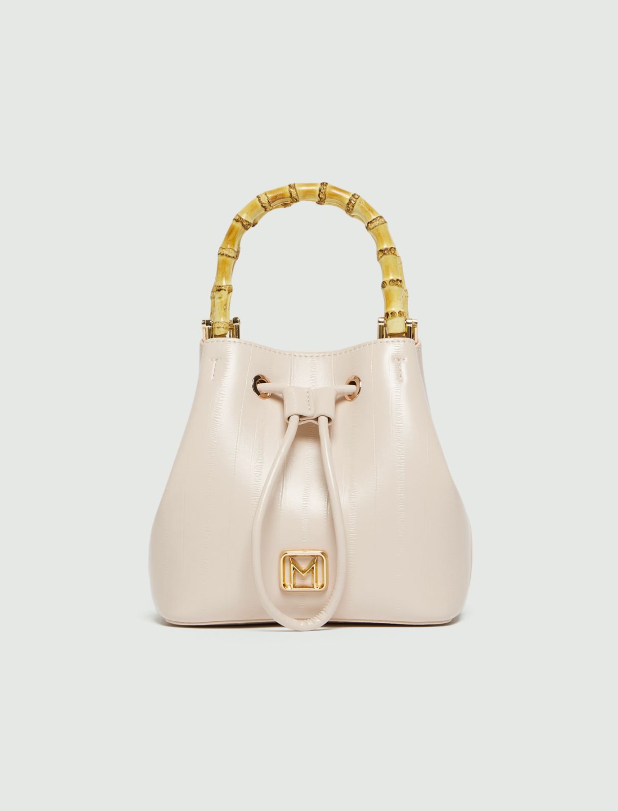 Reptile-print bucket bag - IVOIRE - Marella