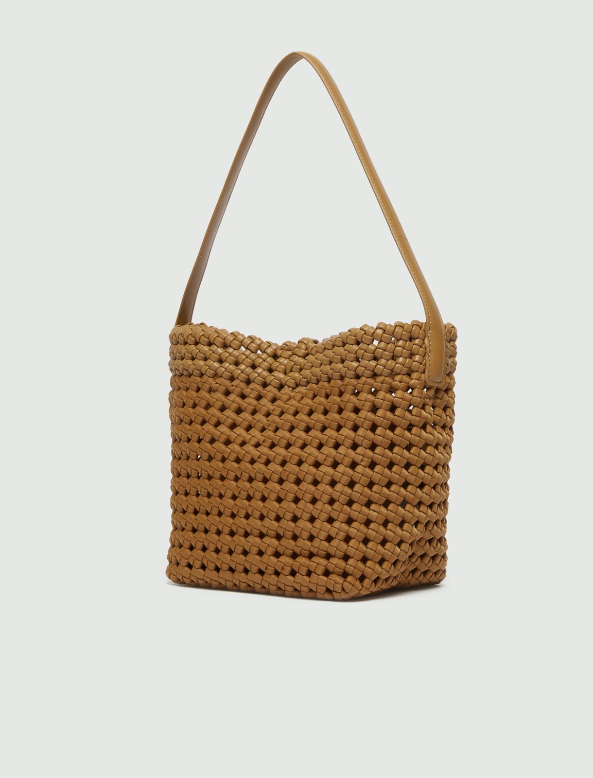 Small woven fabric bag - TOBACCO - Marella - 2