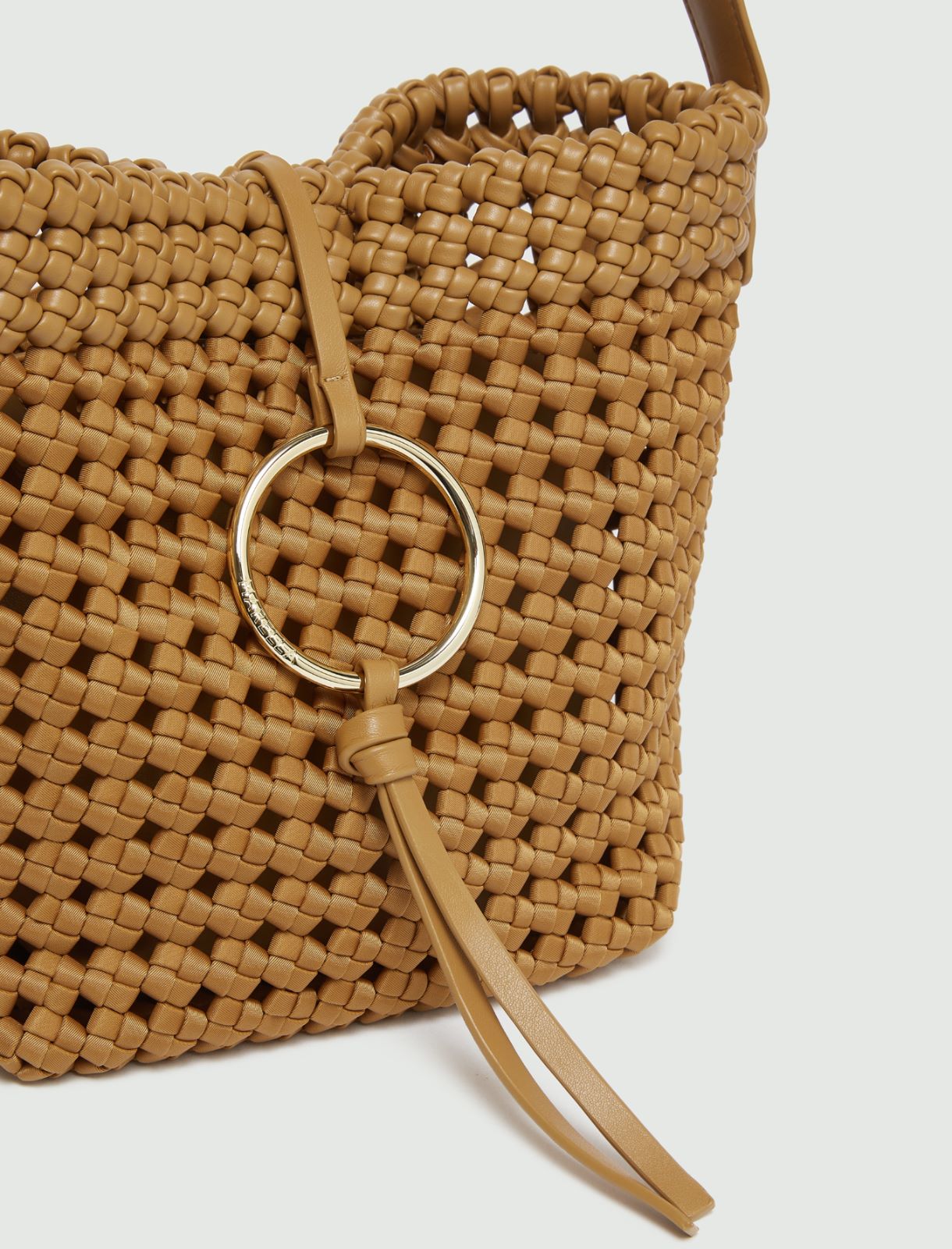 Small woven fabric bag - TOBACCO - Marella - 3