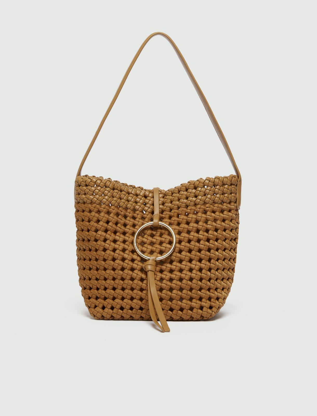 Small woven fabric bag - TOBACCO - Marella