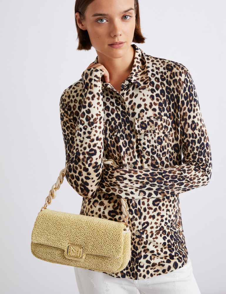 Medium raffia-look Le Muse bag - Marella