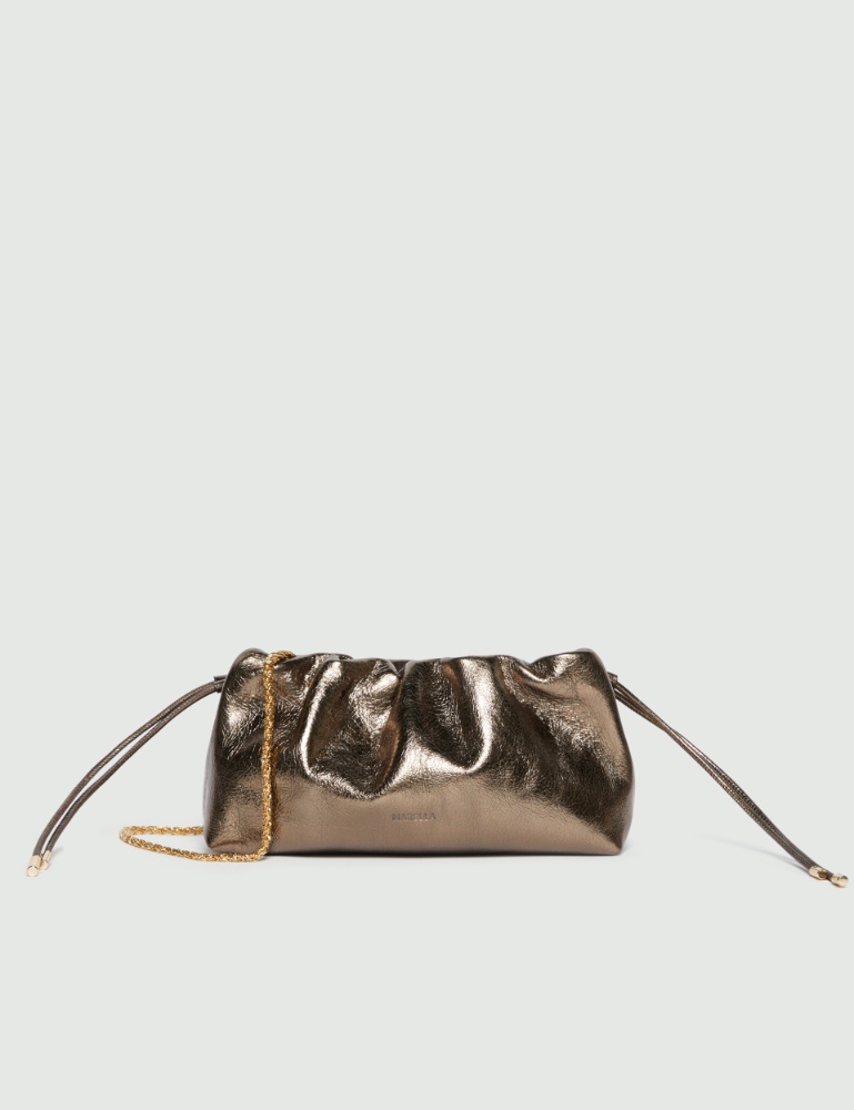 Laminated leather pouch - Marella