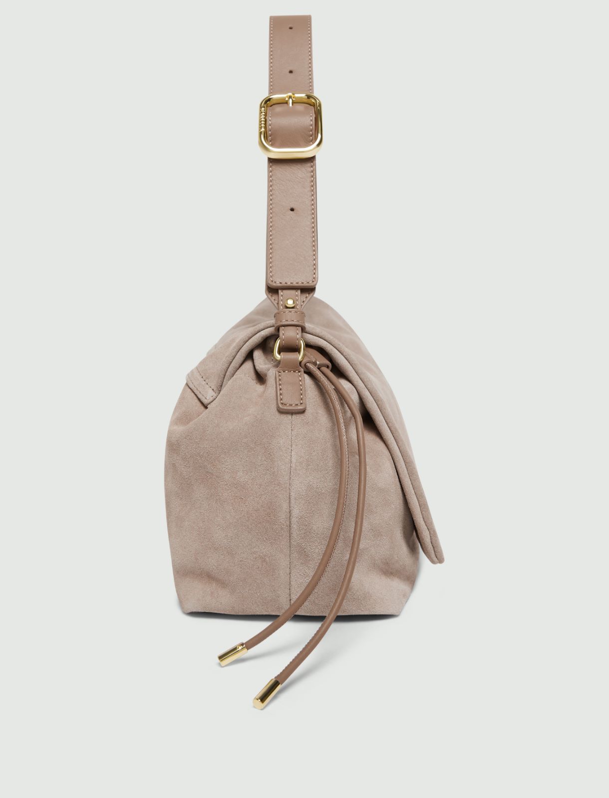 Suede drawstring bag - TURTLEDOVE - Marella - 3