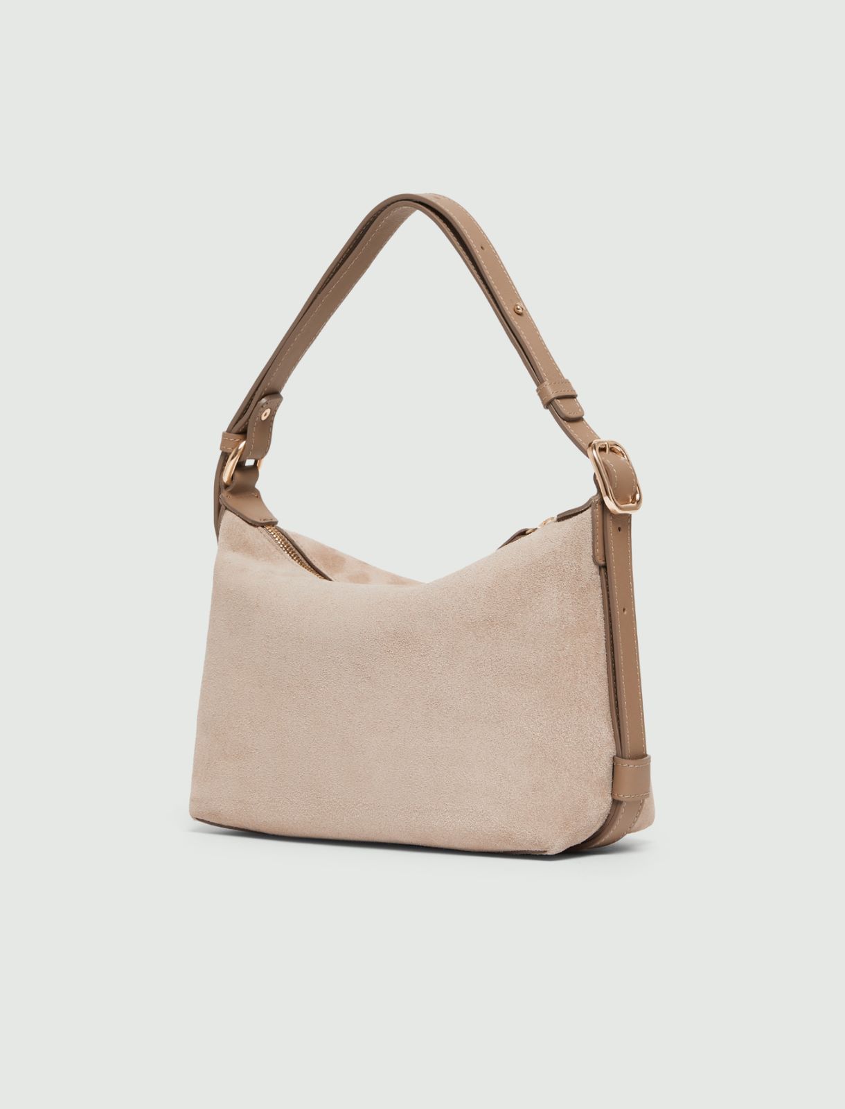 Sac compact en daim - GRIS TOURTERELLE - Marella - 2
