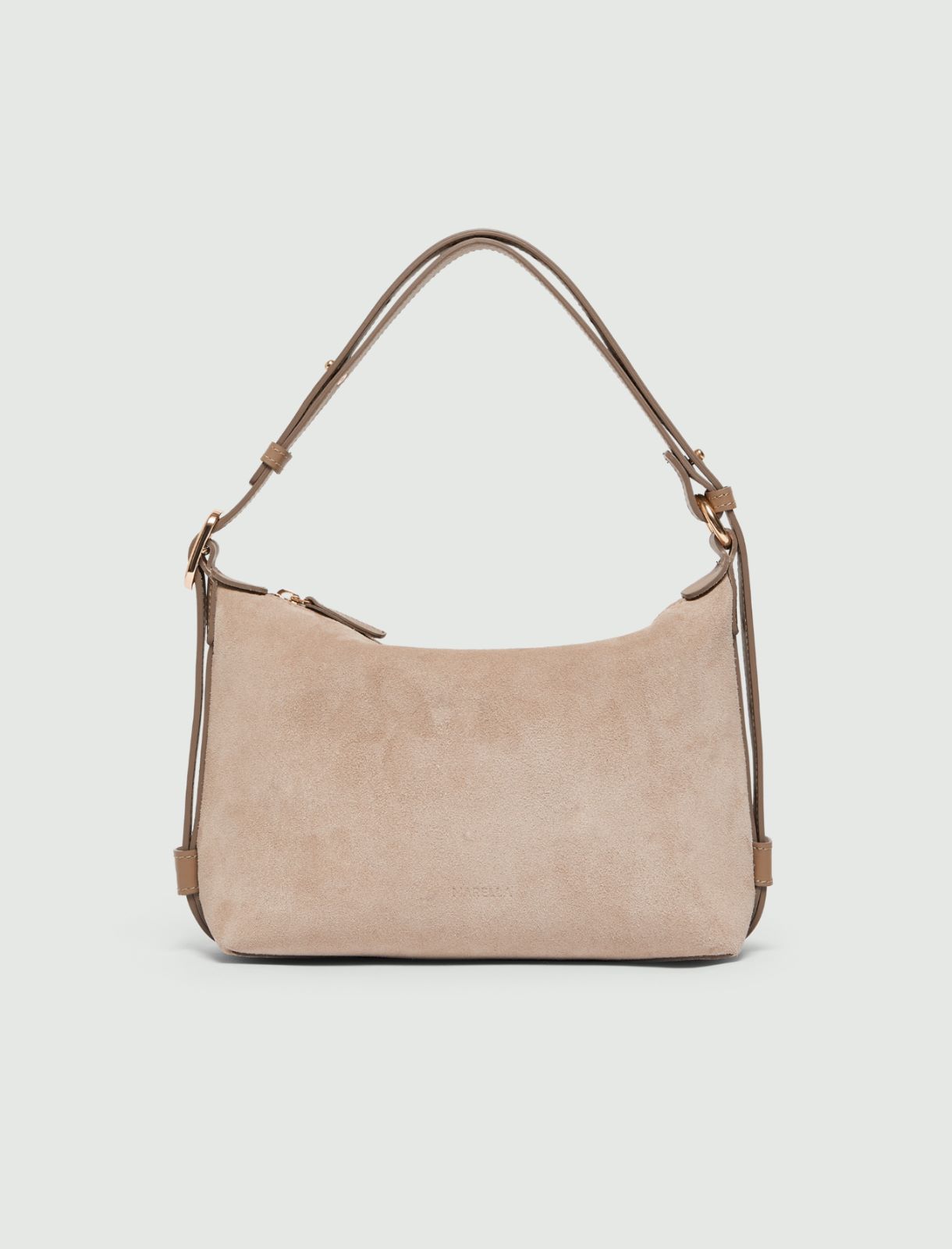 Sac compact en daim - GRIS TOURTERELLE - Marella