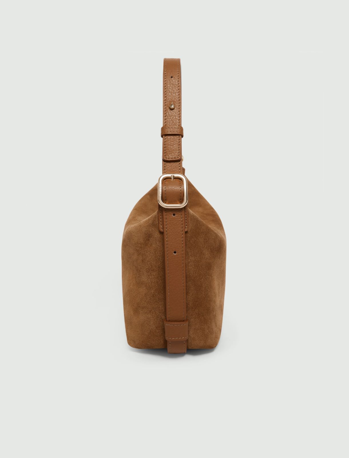 Compact suede bag - TOBACCO - Marella - 3