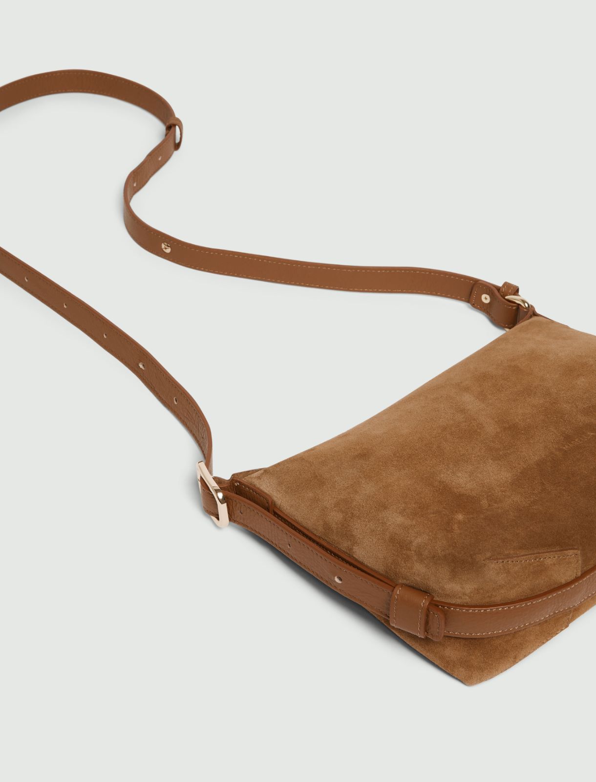 Compact suede bag - TOBACCO - Marella - 6