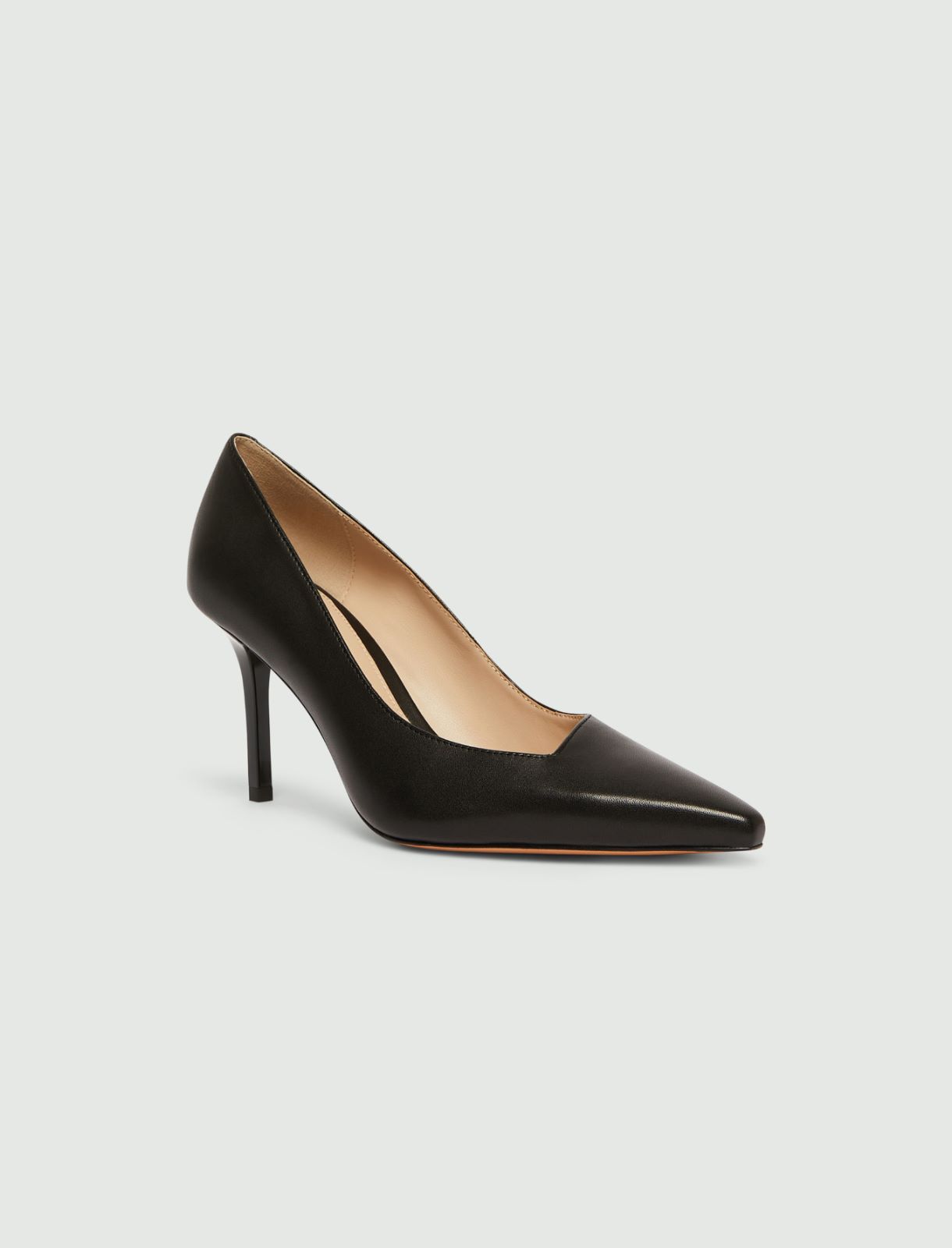 Leather court shoes - BLACK - Marella - 2