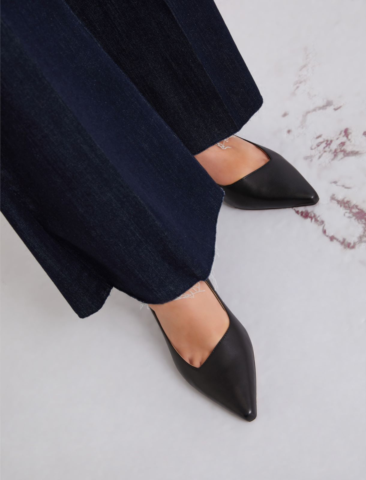 Leather court shoes - BLACK - Marella - 5