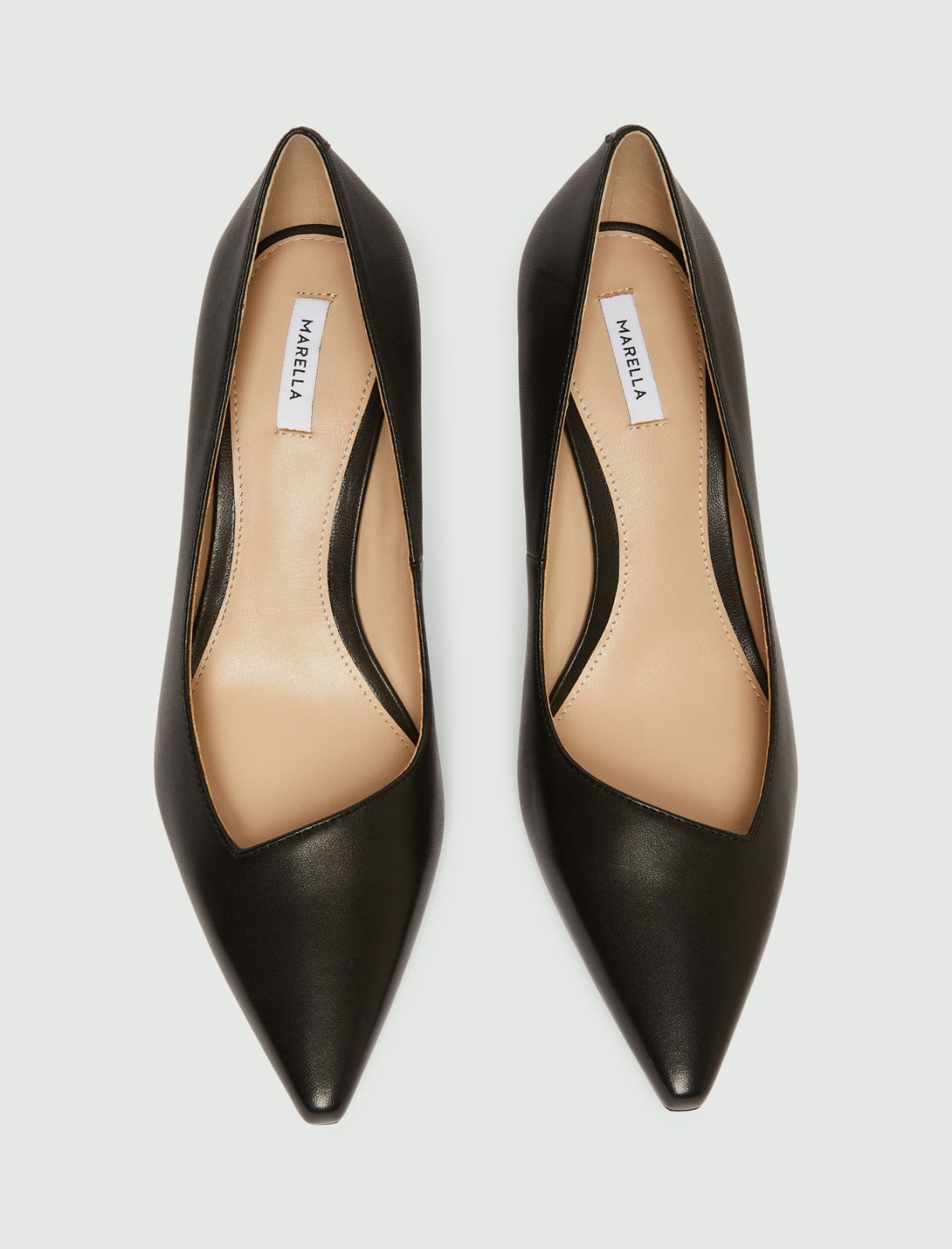 Leather court shoes - BLACK - Marella - 7