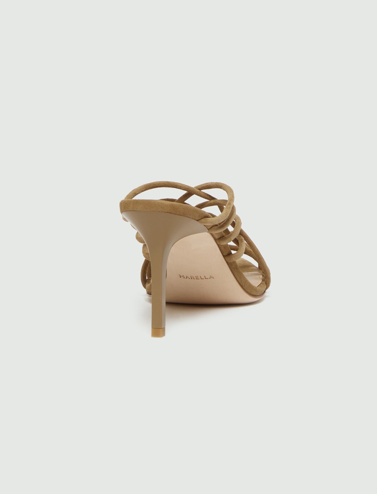 Sandalo mule in suede - CUOIO - Marella - 3