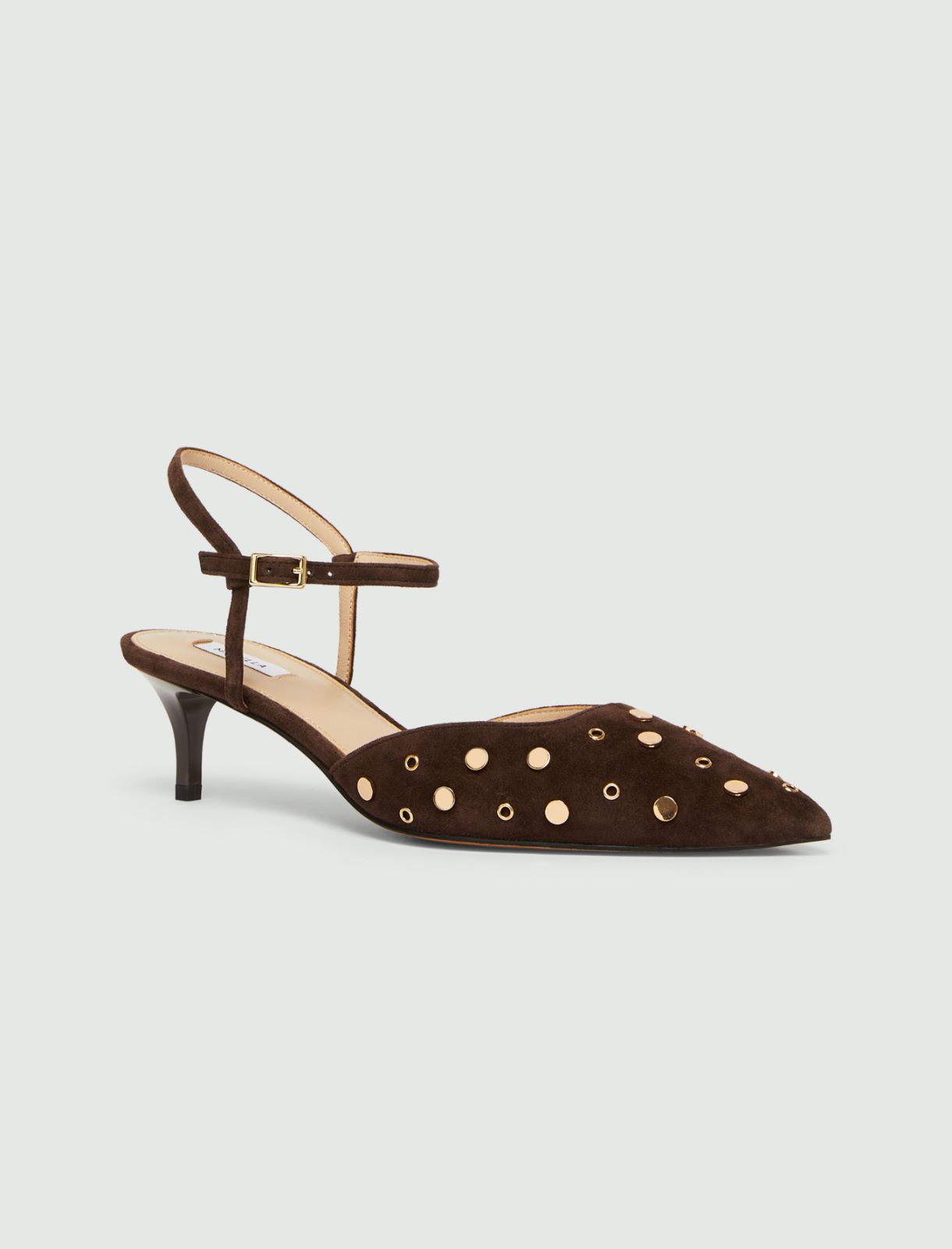 Suede slingbacks - DARK BROWN - Marella - 2