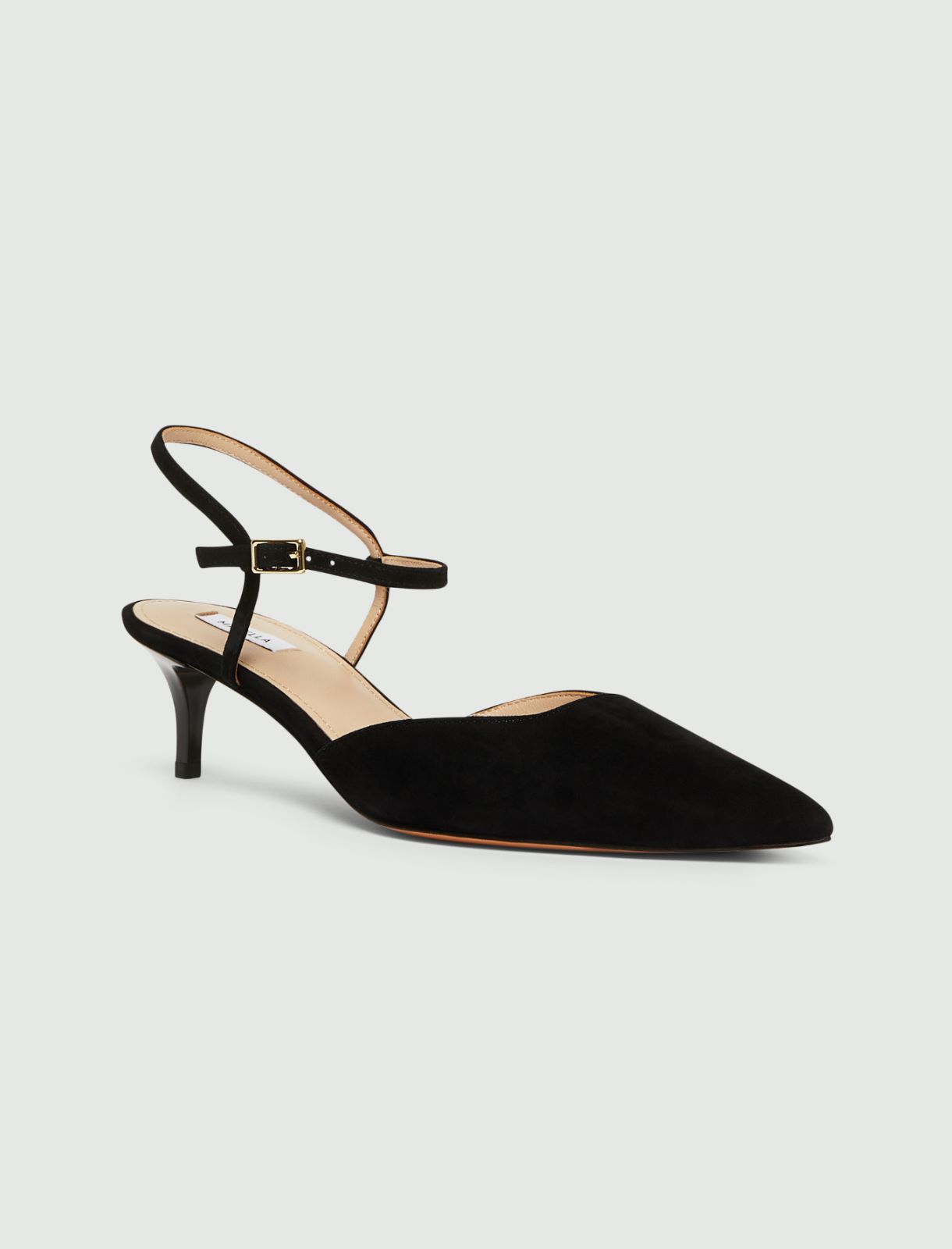 Suede slingbacks - BLACK - Marella - 2