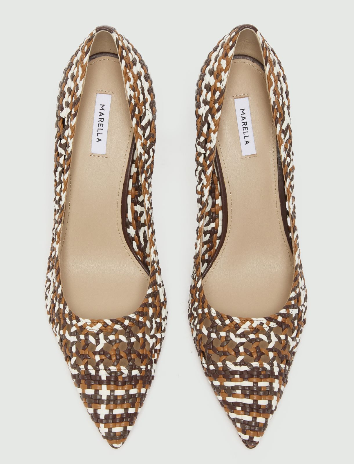 Décolleté con intreccio multicolor - MARRONE - Marella - 6