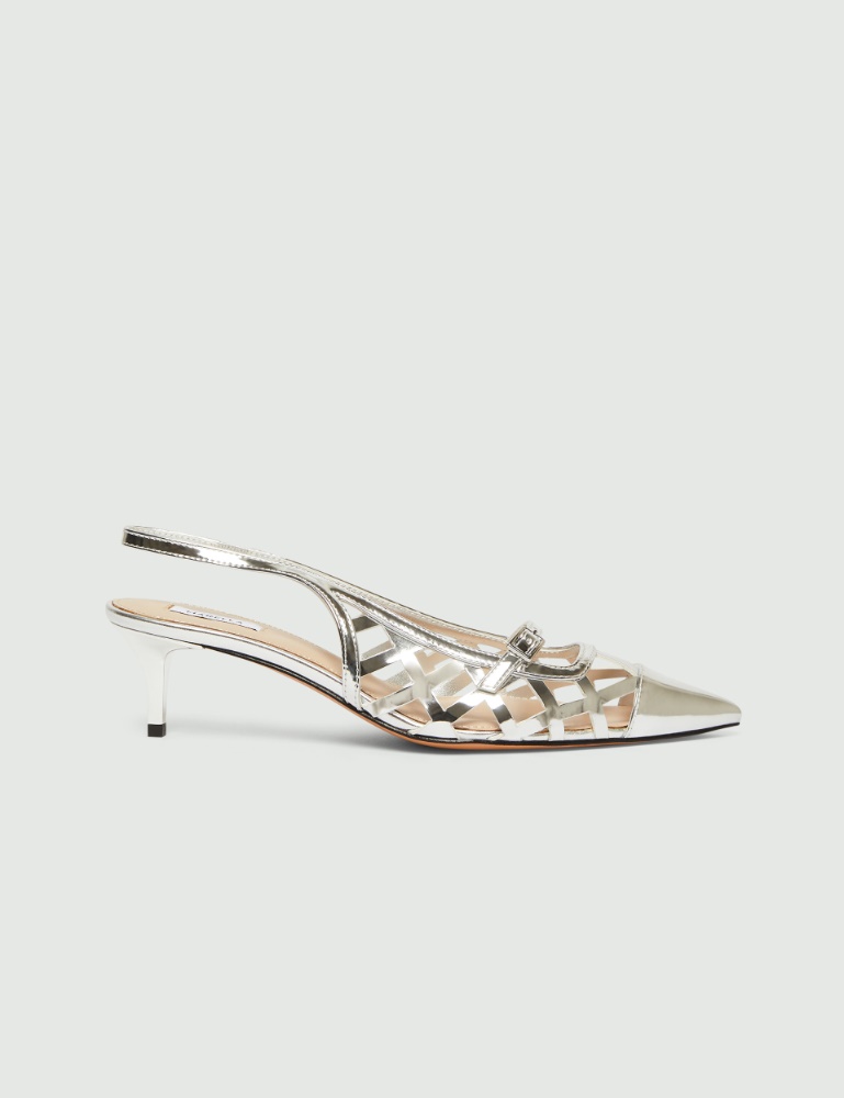 Mirror-polished laminated slingbacks - Marella