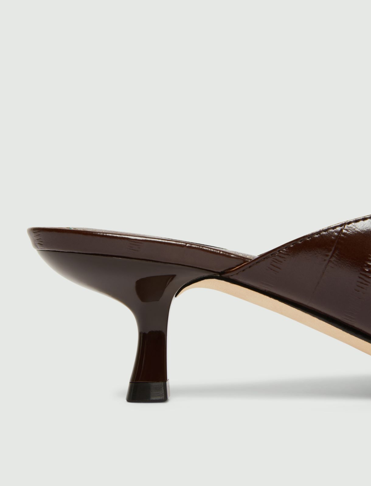 Square-toe flip flops - DARK BROWN - Marella - 6