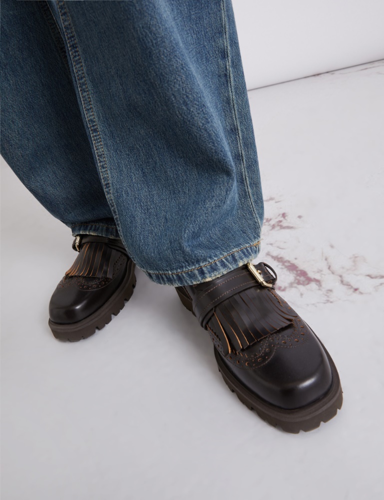 Fringed single monk-strap shoes - Marella