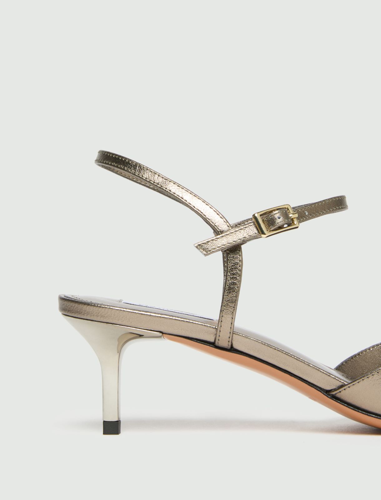 Laminated leather slingbacks - GOLD - Marella - 6