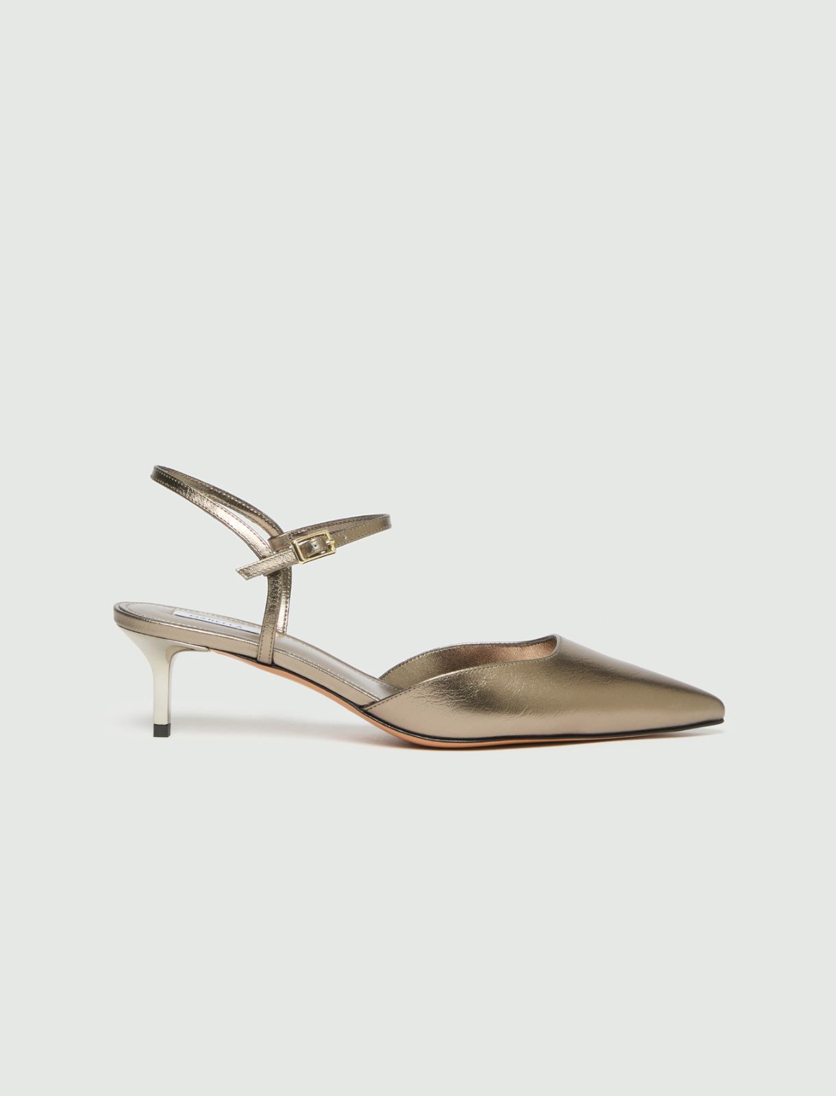 Laminated leather slingbacks - GOLD - Marella