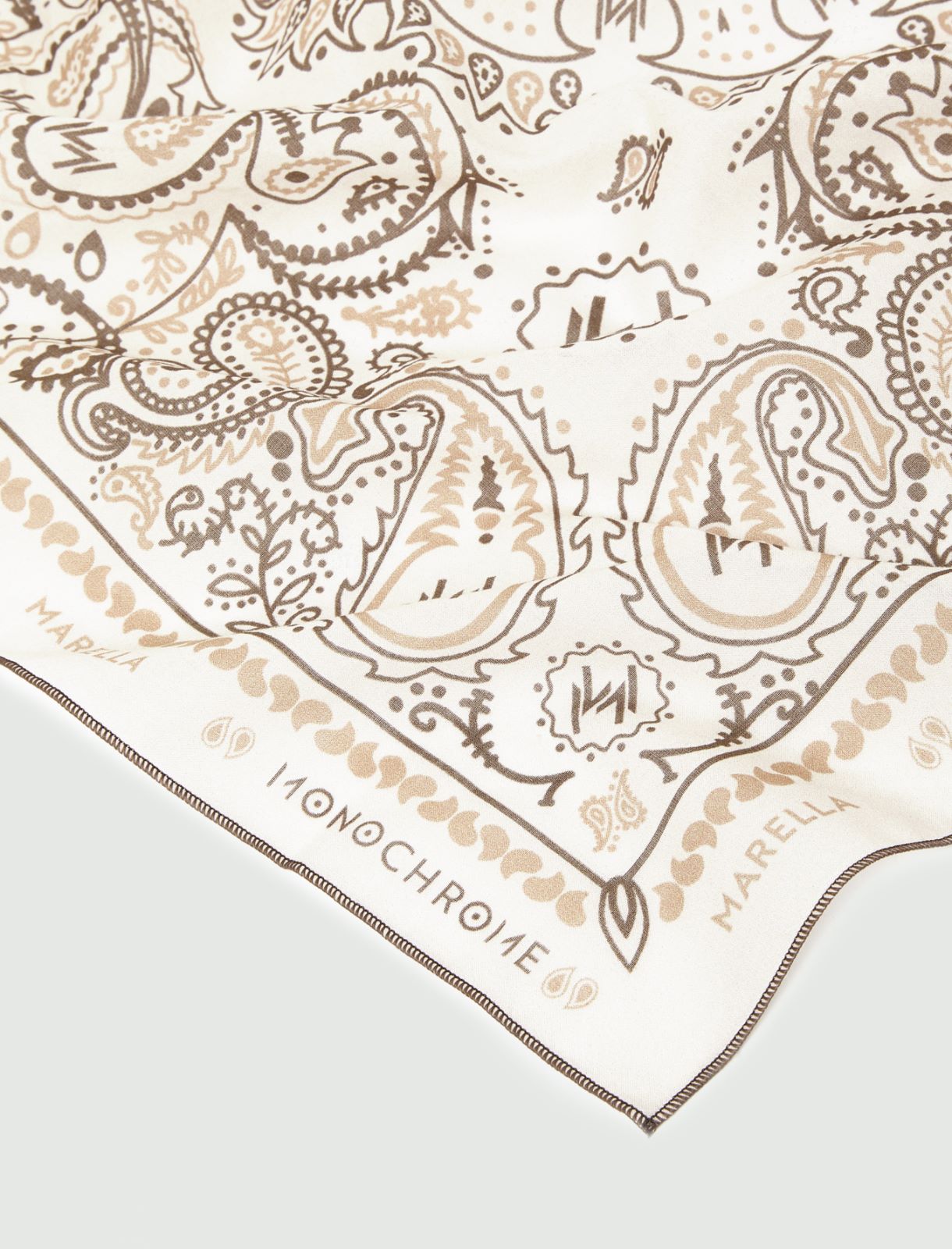 Small bandana-print scarf - WHITE - Marella - 2