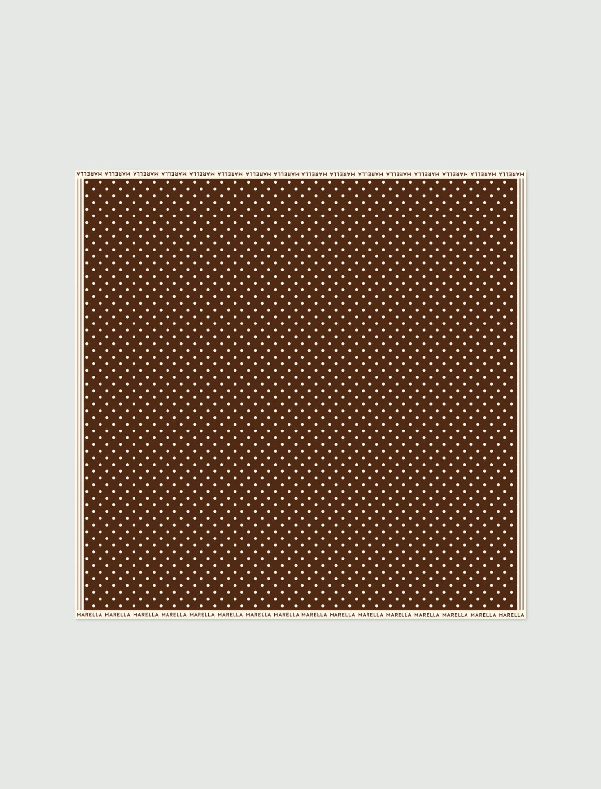 Polka dot silk scarf - BLACK - Marella - 5