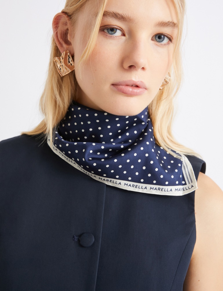 Polka dot silk scarf - Marella