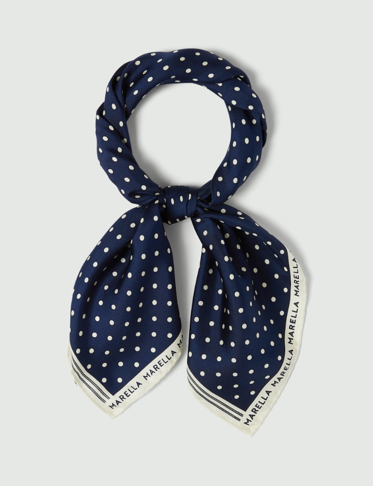 Polka dot silk scarf - Marella