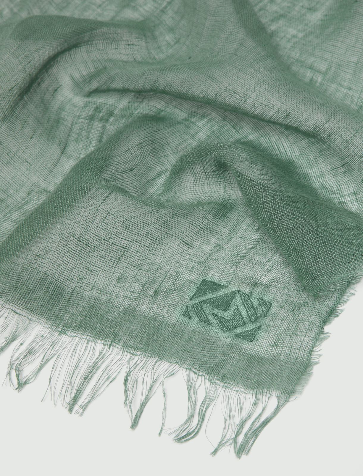 Paschminaschal aus reinem Leinen - GRUEN - Marella - 2
