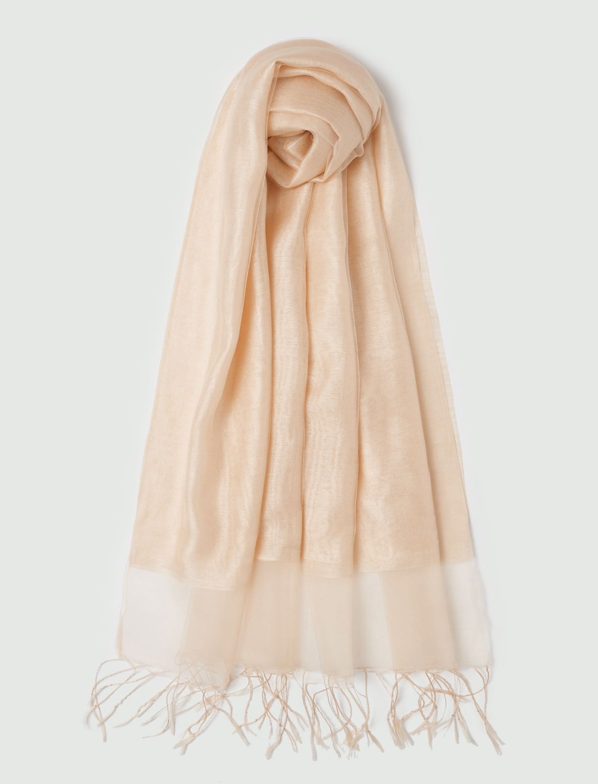 Silk-blend stole - POWDER - Marella