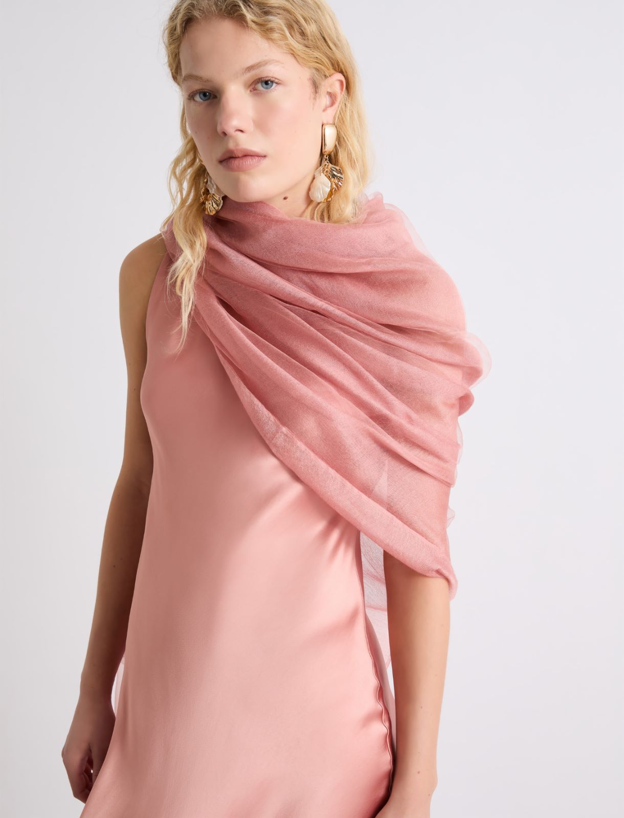 Étole en soie mélangée - ROSE - Marella - 3