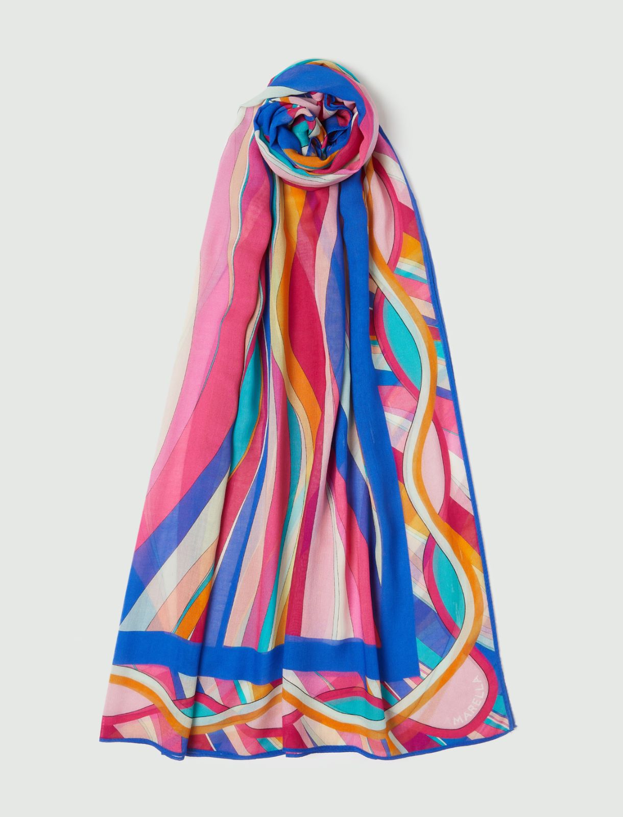 Silk-blend shawl - FUCHSIA - Marella