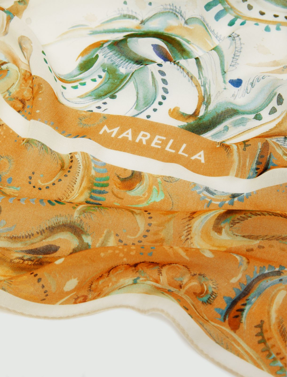 Silk-blend shawl - YELLOW - Marella - 2