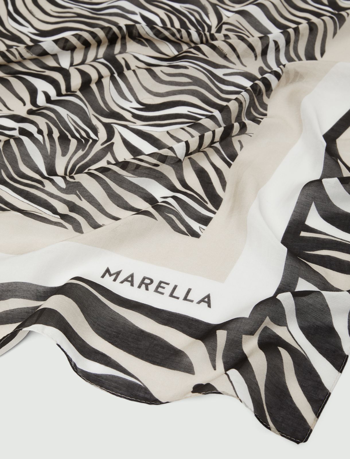 Schultertuch aus einem Seidenmischgewebe - BEIGE - Marella - 2