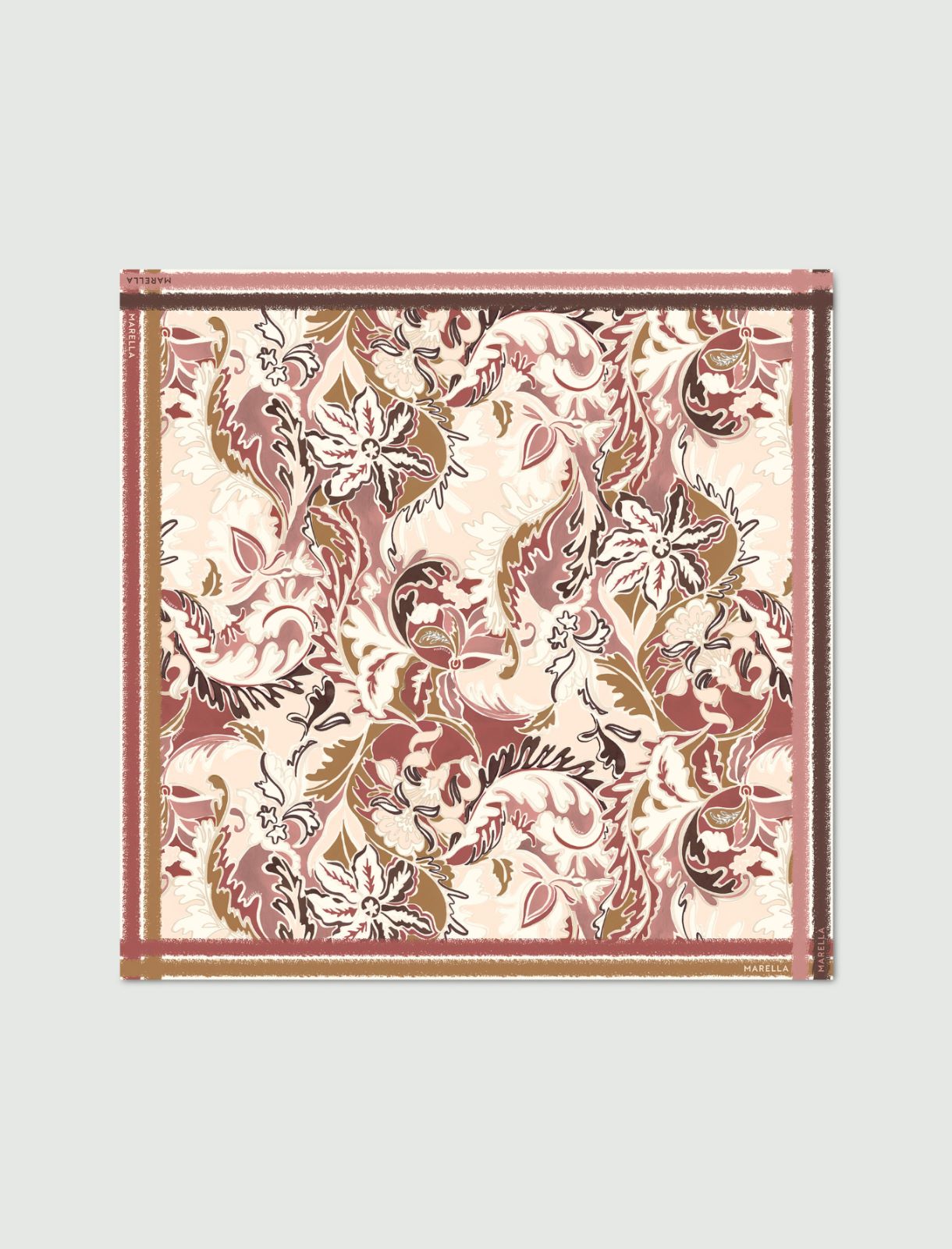 Schultertuch aus einem Seidenmischgewebe - TERRAKOTTA - Marella - 4