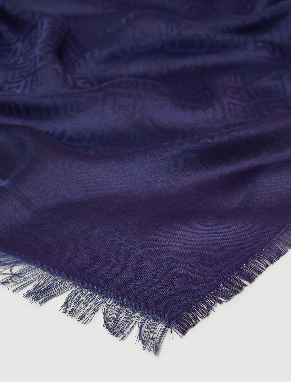 Jacquard stole - NAVY - Marella - 2